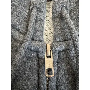 Brandy Melville Charcoal Gray Full-Zip Crop Hoodie | Cozy Essential thumbnail 3