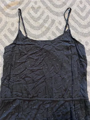 AEROPOSTALE Charcoal Gray Spaghetti Strap Tank Top Medium thumbnail 2