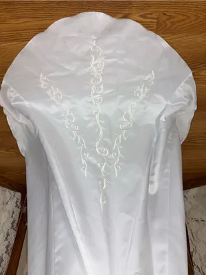 Beautiful Vintage 90s Roberta Bridal Simple Satin Wedding Gown thumbnail 7