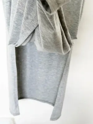 NEW Wayf Gray Sleeveless Shoulder Pad Midi Dress Split side NWT thumbnail 7