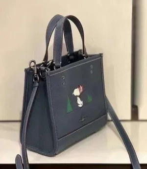 Coach X Peanuts Dempsey Tote 22 With Snoopy Ski Motif ce849 thumbnail 3