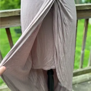 Rolla Coster taupe Ruched Midi Stretch Dress Large NWT thumbnail 6