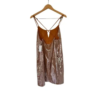 Equipment Femme Sequin Mini Dress Size XS V-Neck Strappy Back NEW thumbnail 4