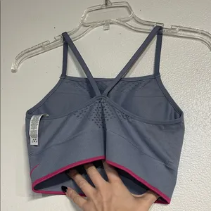Nike Womens Blue Pink Sports Bra Small thumbnail 3