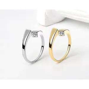 Sparkling Bypass Ring | 14k Over Sterling Silver‎ NEW thumbnail 3