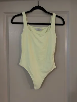 Aritzia Soft Green Original Contour Pursue Squareneck Bodysuit thumbnail 2