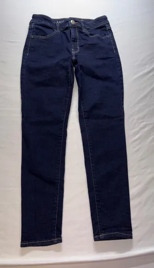 American‎ Eagle Skinny Jeans Womens 6 Short Blue Super Stretch Denim Denim thumbnail 1