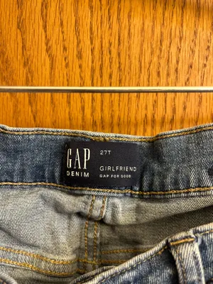 GAP Flower Embroidered Girlfriend Jeans thumbnail 3