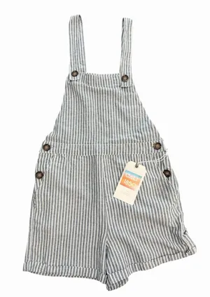 Cali 1850 Los Angeles Womens Small Shorts Jumper Linen Cotton Stripe New III13-1 thumbnail 1