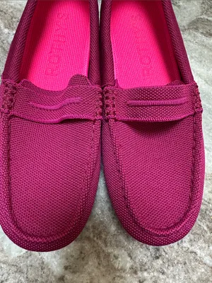 Rothy’s The Driver Loafers in Raspberry thumbnail 4