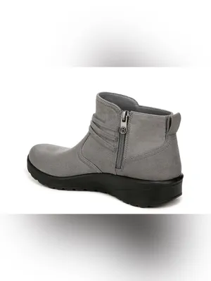 Bzees Grey Slip-On Ankle Booties Size 9 Wide thumbnail 6