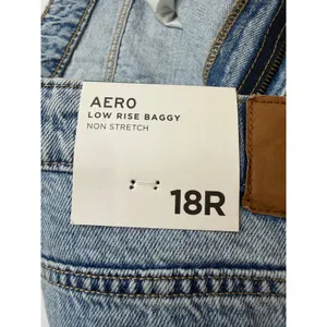 Aeropostale Low Rise Baggy Distressed Light Wash Jeans 18R Y2K Skater Jeans thumbnail 8