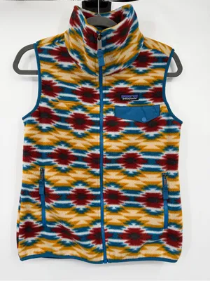 Patagonia Synchilla Snap-T Vest Women S Wild Desert Prairie Gold Aztec thumbnail 2