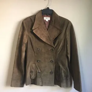 Finity size 6 brown‎ real leather jacket thumbnail 1