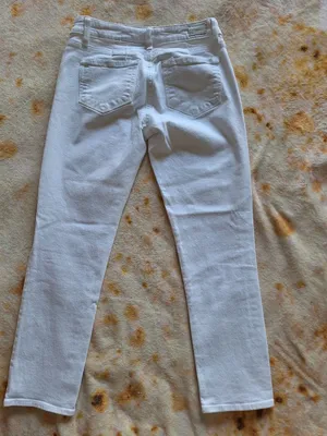 PAIGE Abbot Kinney Crop Jeans White Size 26 (Fits Size 2-4 / S) Est. Size thumbnail 7