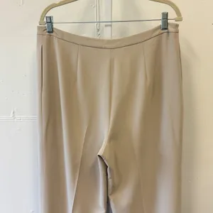 Jones New York Collection Beige Straight Leg Dress Pants Tan High Rise Slacks 12 thumbnail 5
