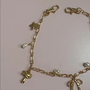 Handbag Gold Charm with Pearls thumbnail 3