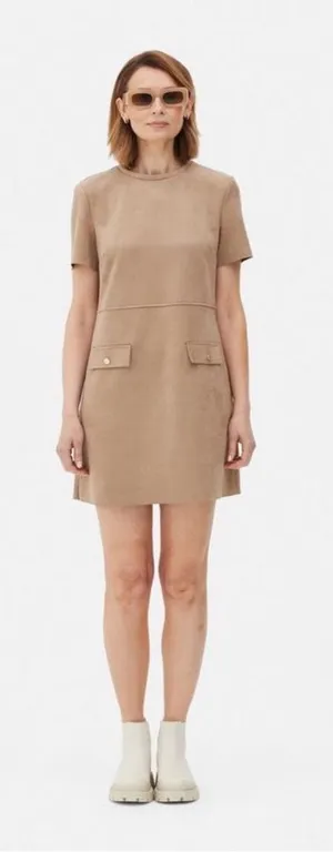 ZARA Faux Suede Dress thumbnail 1