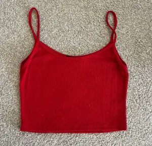 Brandy Melville Red Tank Top Cropped thumbnail 1