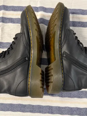 Dr. Martens Women’s 5 Black Leather 1460 Lace Up Combat Boots AirWair thumbnail 10