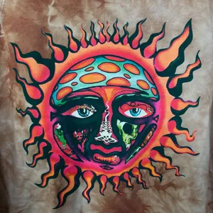 Sublime Sun 1995 Summer Tour Tie Dye Ska Rock Band Hoodie L thumbnail 2