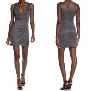 Max & Ash Dress Black Silver Glitter NWT M L thumbnail 4