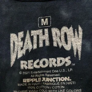 Death Row Records Logo Tie dye  blue Tshirt size medium thumbnail 4