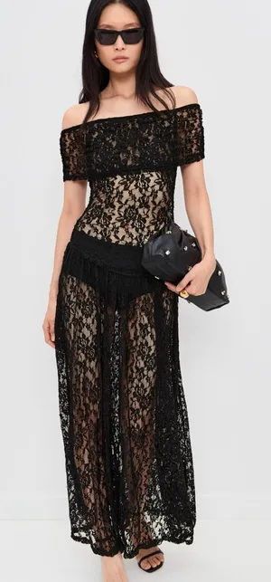 Lioness lace maxi dress thumbnail 1