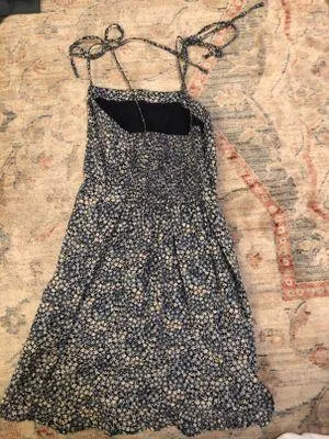 Abercrombie blue floral dress thumbnail 2