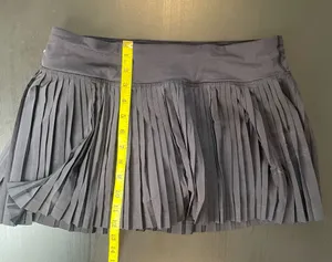 lululemon athletica Black Pleated Skirt with Hidden Zip Pocket thumbnail 1