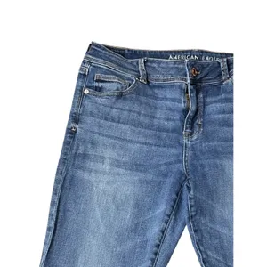 American Eagle Womens 16 Regular Kick Boot Super Stretch Blue Denim Jeans thumbnail 14