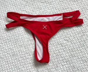 Boutine LA Bikini Bottom Swimsuit M String Red Beach Resort Minimalist Size M thumbnail 1