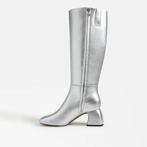 Circus by Sam Edelman Oaklyn Wide Calf Womens Boots Soft Silver 6 thumbnail 6