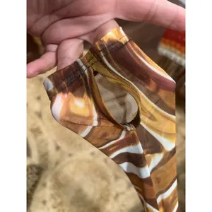 Candy Catz Mecha Vortex Gold Mesh Catsuit Bodysuit Y2K Cyber Rave S thumbnail 3