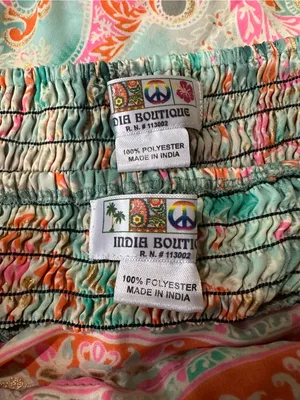 India Boutique Green & Orange Floral Two‑Piece Set thumbnail 11