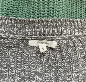 Maurices Henley Sweater Multicolor Striped V-neck Button Knit Pullover thumbnail 8