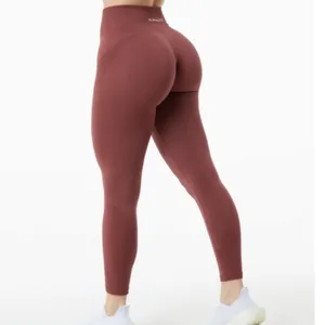 Alphalete Ozone Gingerbread Rust Orange Sculpting Compression Leggings‎ thumbnail 3
