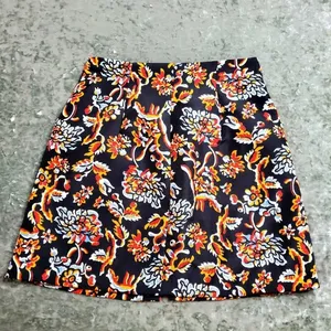 Zara‎ Floral Print Front Zipper Mini Skirt thumbnail 5