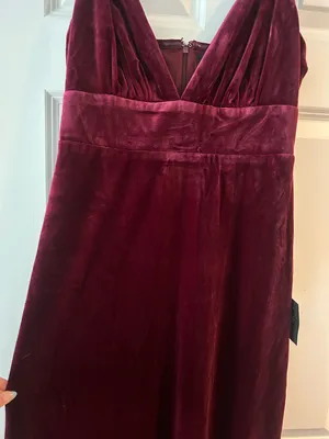 Lulus Maroon Velvet Dress thumbnail 3