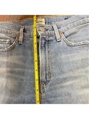 Citizens of Humanity Blue Flare Distressed Jeans Size 24 thumbnail 6