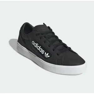 adidas Originals Women's Sleek Sneaker, core Black/Crystal White 7 M US thumbnail 3