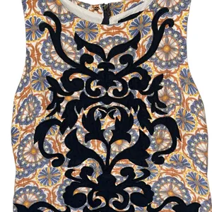 Vanessa Virginia Anthropology Embroidered‎ Linen Owen Floral Shift Dress 6P thumbnail 3