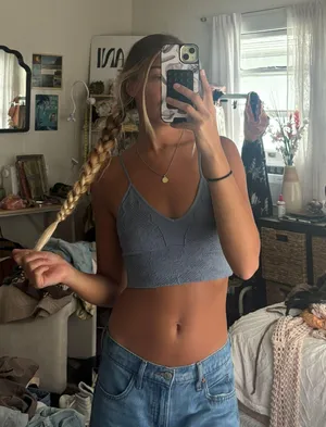 Blue bralette Tank thumbnail 1