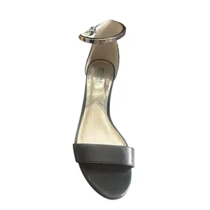 Michael‎ Kors Ankle Strap Sandals Women 8M Black Good Leather Kitten Heel thumbnail 4