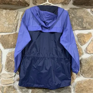 Vintage Purple Columbia Long Thin Lightweight Windbreaker Jacket w Logo Spellout thumbnail 5