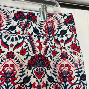 Loft Outlet Red White And Blue Original Crop‎ Pants Size 12 thumbnail 3