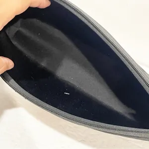 SKIMS Kim Kardashian Black Neoprene Soot Travel Pouch thumbnail 2