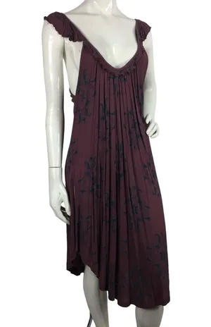 Free People Drifter Dress Ruffle Straps L thumbnail 1