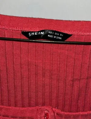 SheIn Pink Crop Top Cardigan thumbnail 3