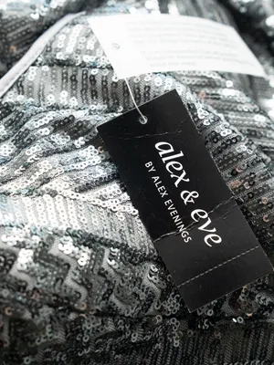 Alex & Eve by Alex Evenings - Sequin Halter Gown thumbnail 15